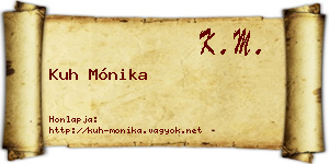 Kuh Mónika névjegykártya